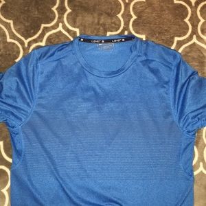 Men’s sports shirt blue breathable workout T-shirt